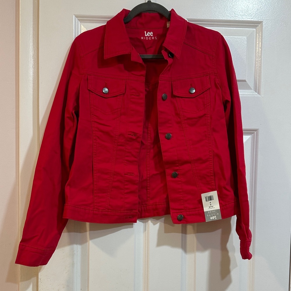 Lee Riders Kids Red Denim Jacket -small